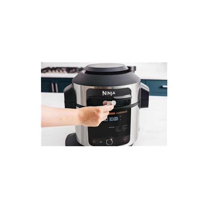 Ninja OL550EU Olla Eléctrica Multifunción SmartLid 11 en 1 Foodi, 6L, Cocina a Presión, Freidora de Aire, Vapor, Horneado 7