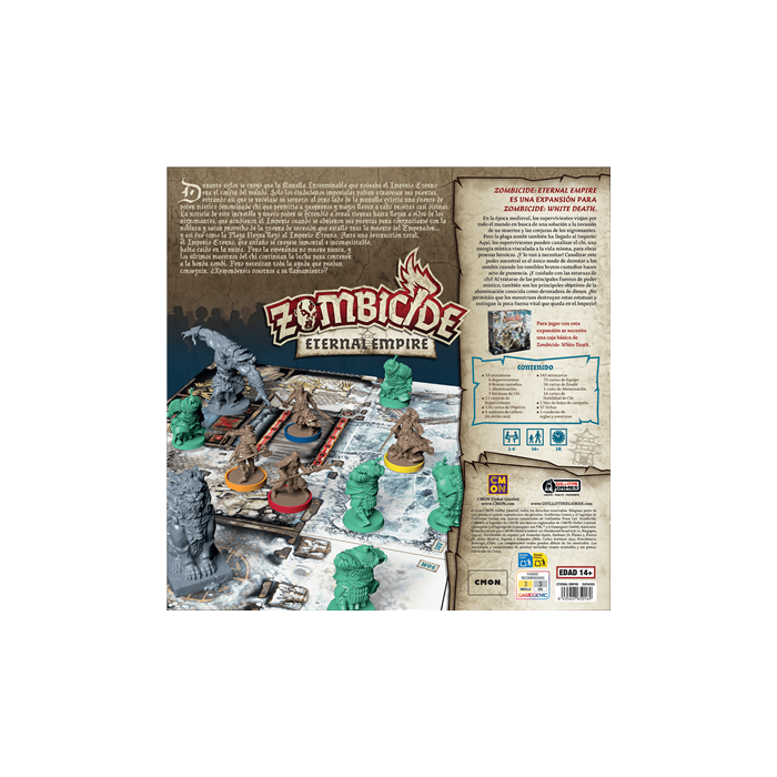 CMON Zombicide: Eternal Empire Expansión GUF043ES Juego de Mesa Colección Zombicide Español 3