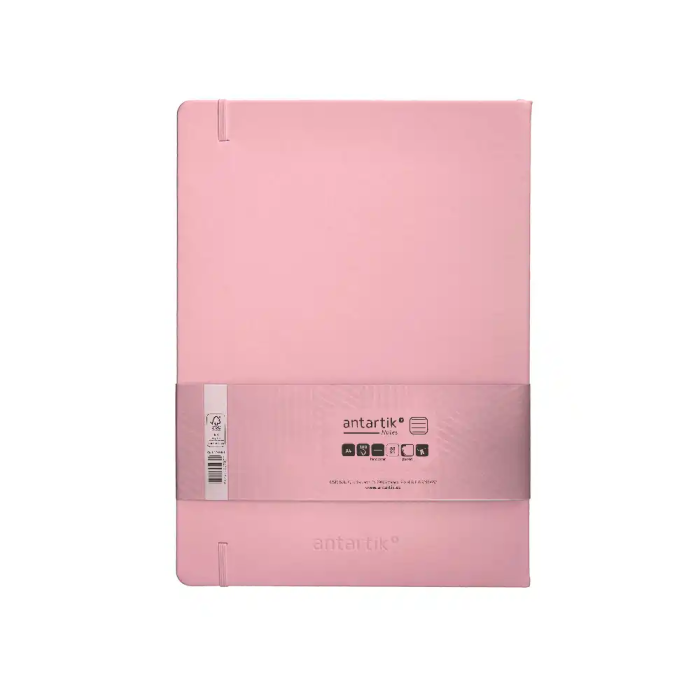 Antartik Cuaderno A4 Tapa Dura Hojas Rayadas Rosa Pastel 100 Hojas 80gr FSC 2 Antartik Cuaderno A4 Tapa Dura Hojas Rayadas Rosa Pastel 100 Hojas 80gr FSC 2