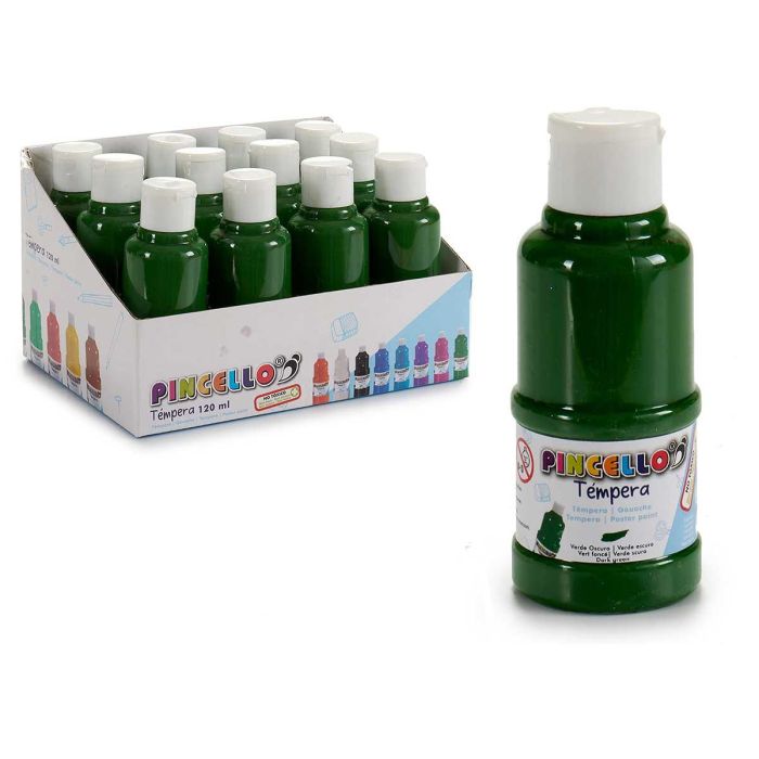 Tempera Pincello 120 ml Verde Oscuro - Bote 4.5x11.5x4.5 cm (36 Unidades) Tempera Pincello 120 ml Verde Oscuro - Bote 4.5x11.5x4.5 cm (36 Unidades)