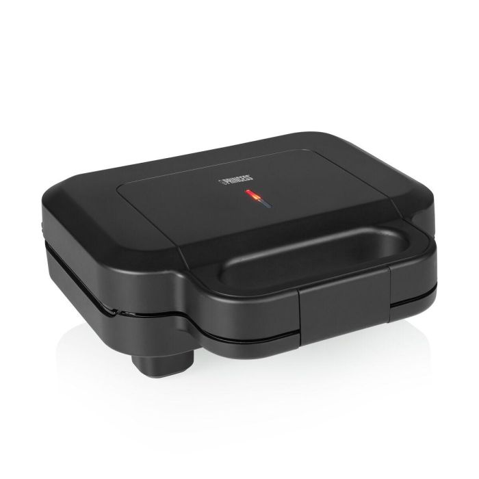 Princess 127007 Sandwichera 800W para 2 sándwiches Placas Antiadherentes Profundas Crujientes