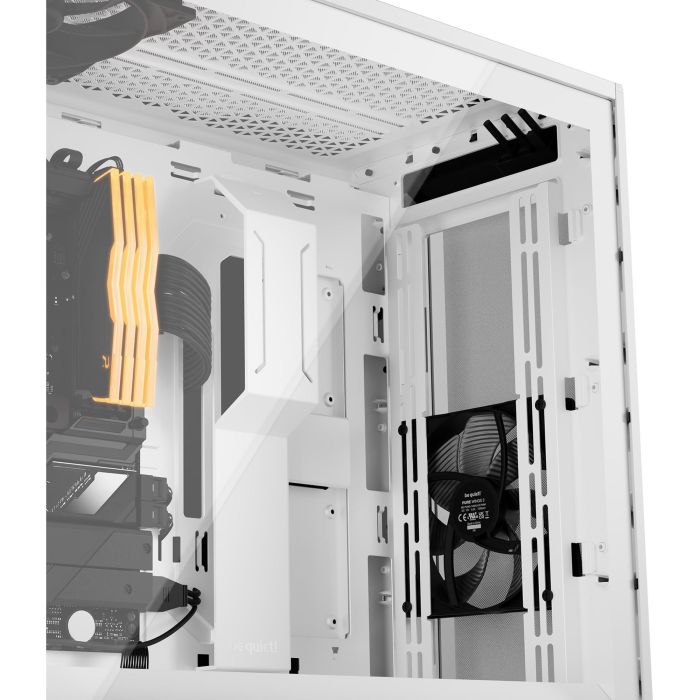 be quiet! SHADOW BASE 800DX White Midi Tower PC Blanco Acero Vidrio Templado ABS ATX EATX micro ATX Mini-ITX 10