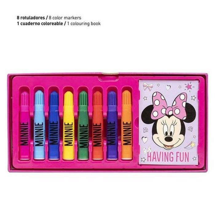 Set de Papelería Minnie Mouse Rosa Maletín 4 Set de Papelería Minnie Mouse Rosa Maletín 4