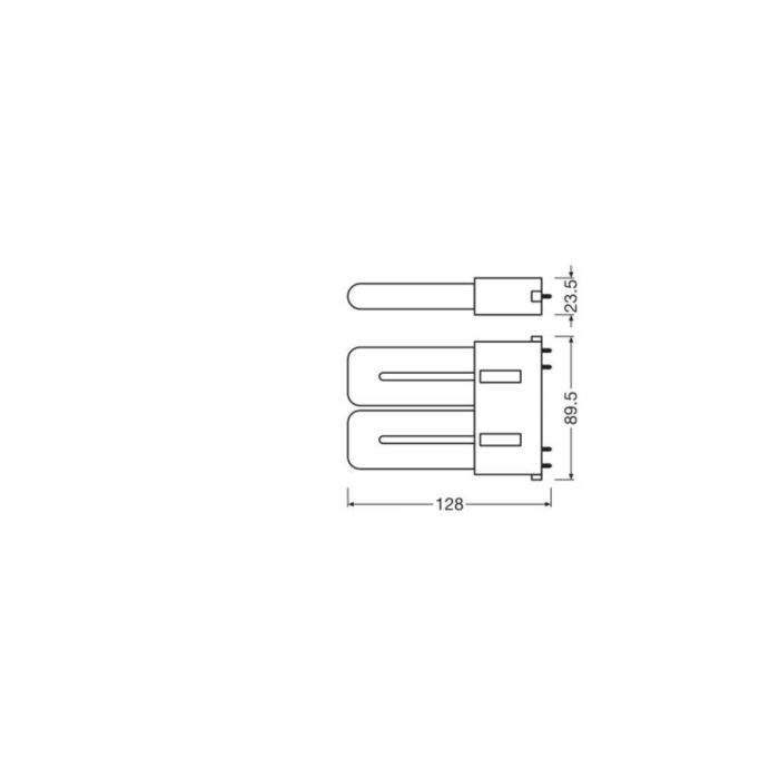 [LVE-4058075822412] Lámpara LED Ledvance/DULUX 2G10 8W 900Lm 3000K 130º IP20 1