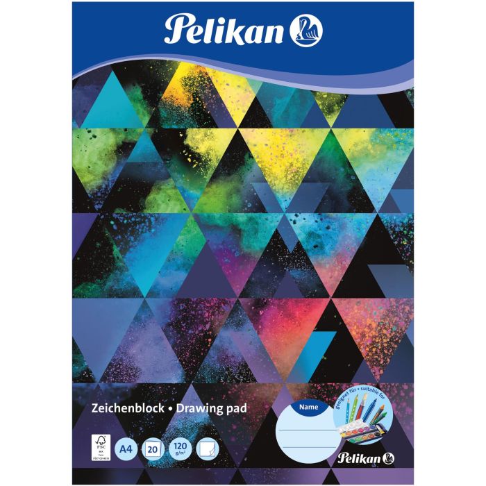 Pelikan Zeichenblock DIN A4. 120g/m2. 20 Blatt 2 Pelikan Zeichenblock DIN A4. 120g/m2. 20 Blatt 2