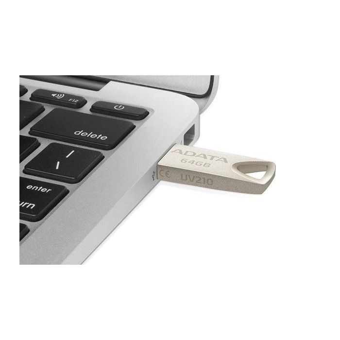 ADATA UV210 Memoria USB 64GB, Metal, USB 2.0 ADATA UV210 Memoria USB 64GB, Metal, USB 2.0