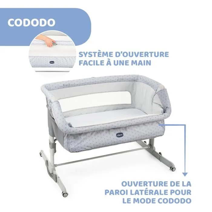 Chicco Cuna Colecho Next2Me Dream Silver para Bebé 2