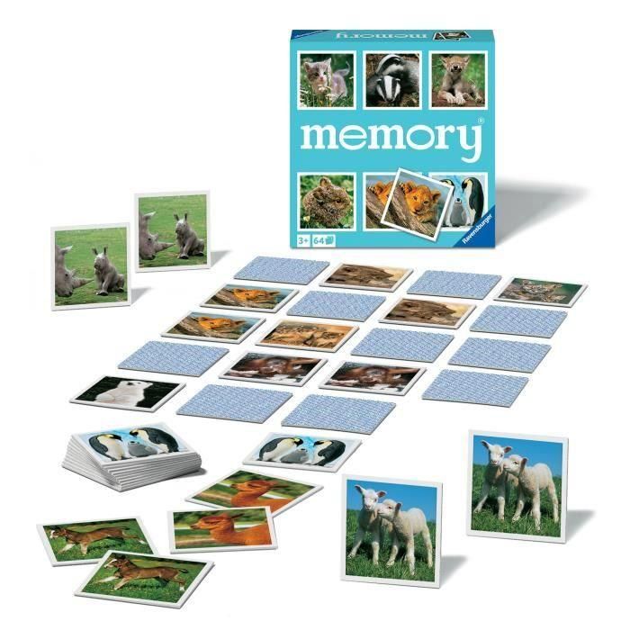 Gran memoria - Tema: Animales pequeños -4005556208791 - Ravensburger 1