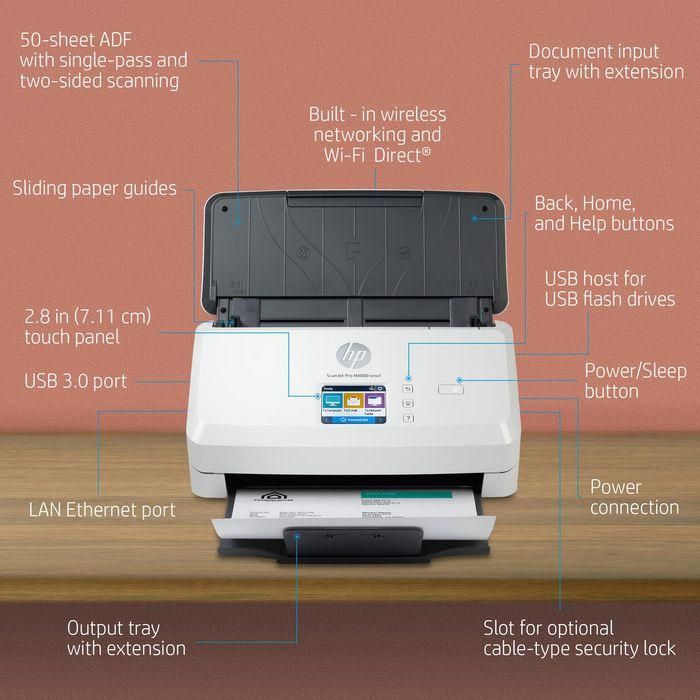 HP ScanJet Pro N4000 snw1 Sheet-feed Scanner 14 HP ScanJet Pro N4000 snw1 Sheet-feed Scanner 14