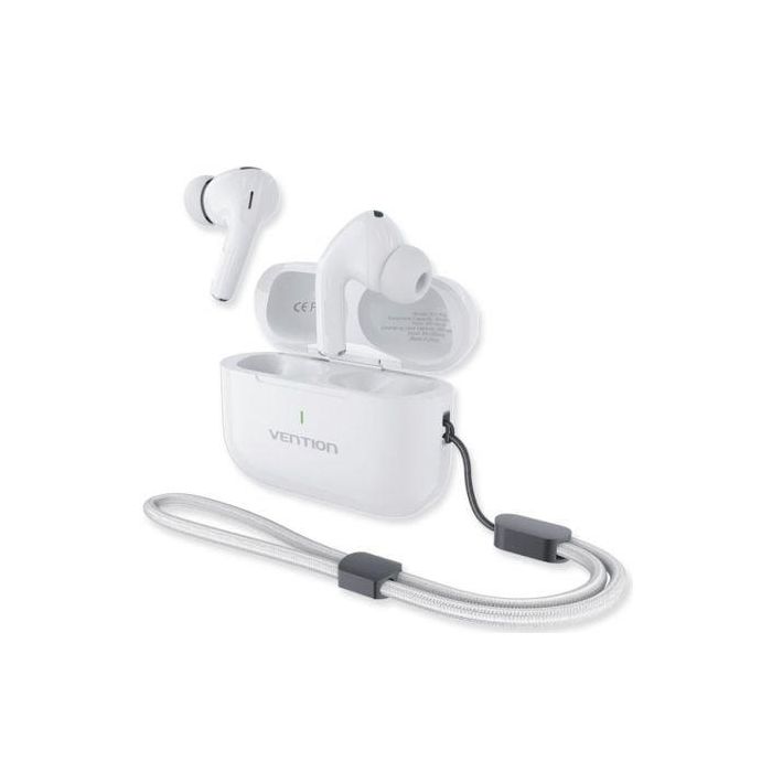 Auriculares Bluetooth Vention Echo Lite E11 Plus con estuche de carga/ Autonomía 30h/ Blancos 0 Auriculares Bluetooth Vention Echo Lite E11 Plus con estuche de carga/ Autonomía 30h/ Blancos 0