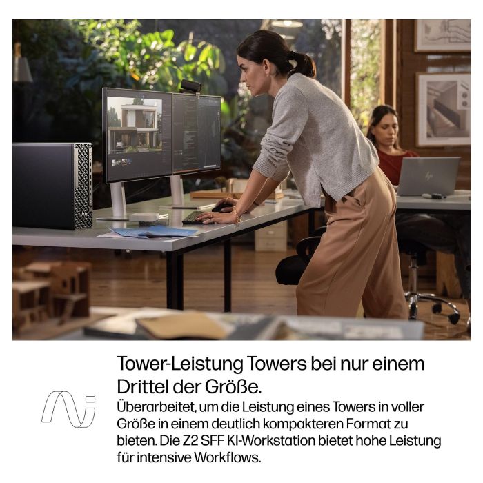 HP Workstation Z2 SFF G1i CU9-285K con Intel Core i9, 64GB RAM, 1TB SSD, NVIDIA RTX Pro 4000, Windows 11 Pro 11