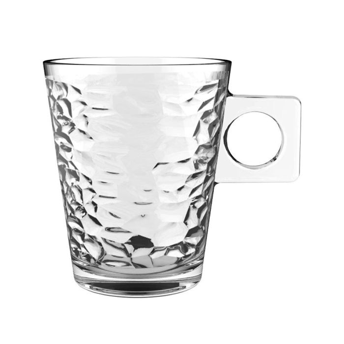 La Mediterranea Set de 2 Tazas de Café con Leche Lima Diamond 21 cl (36 Cajas) 1