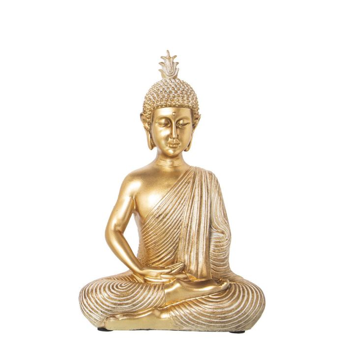 Figura Decorativa Alexandra House Living Dorado Acrílico Plástico Melamina Buda