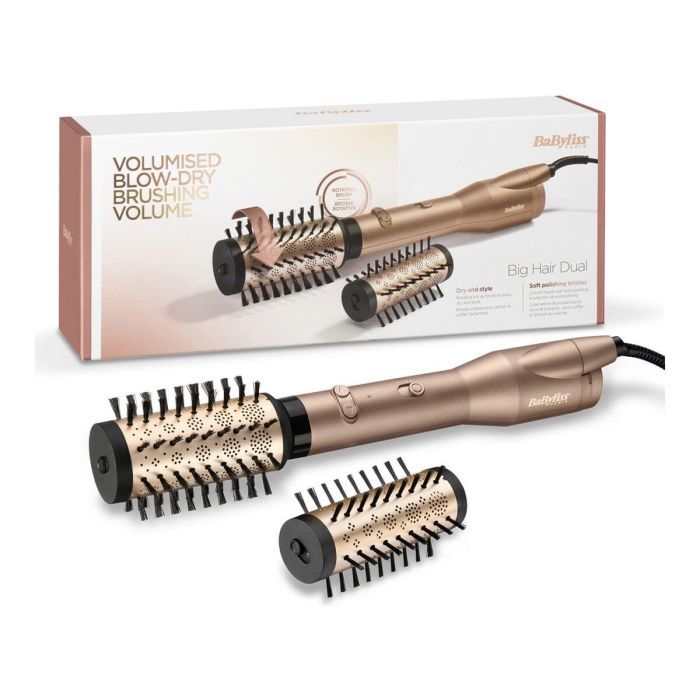 Babyliss AS952E Cepillo Rotatorio Eléctrico Big Hair Dual Iónico, Doble Dirección, 2 Cabezales Intercambiables 7 Babyliss AS952E Cepillo Rotatorio Eléctrico Big Hair Dual Iónico, Doble Dirección, 2 Cabezales Intercambiables 7