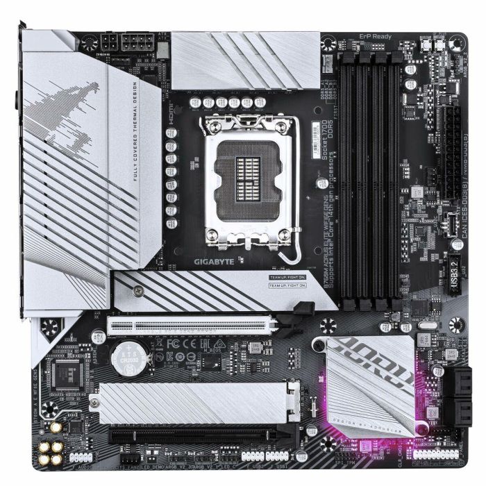 GIGABYTE B760M AORUS ELITE WIFI6E GEN5 Placa Base Intel LGA 1700 micro ATX DDR5 Wi-Fi 6E PCI Gen5 3