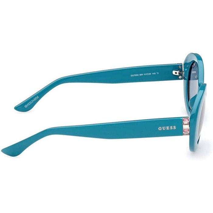 Guess GU7904 89V Gafas de Sol Mujer Ovaladas, Montura Turquesa, Cristales Azules 51mm, Patilla 145mm, Puente 20mm 3 Guess GU7904 89V Gafas de Sol Mujer Ovaladas, Montura Turquesa, Cristales Azules 51mm, Patilla 145mm, Puente 20mm 3