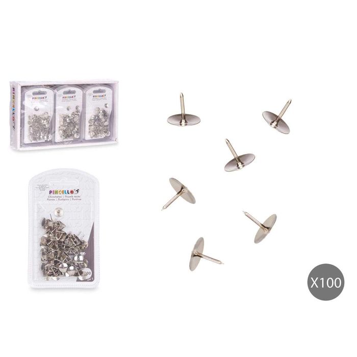 Set 100 Chinchetas Metalicas Pincello 1X11CM (24 Unidades) Set 100 Chinchetas Metalicas Pincello 1X11CM (24 Unidades)