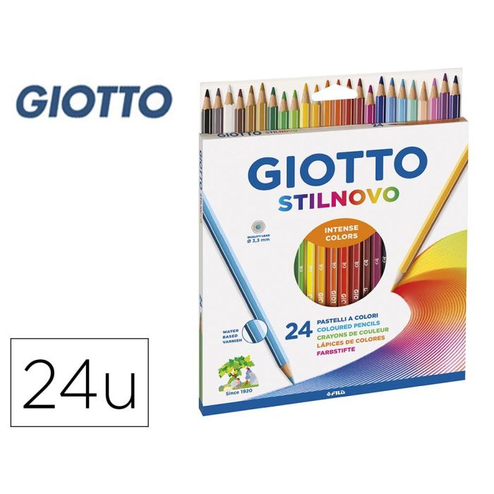 Giotto Lápices De Colores Stilnovo Pastel C-Surtidos Estuche 24 Ud