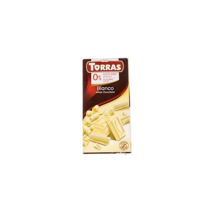 TORRAS Chocolate Blanco 75Gr Sin Azúcar