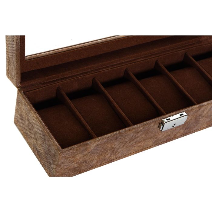 Joyero Tradicional DKD Home Decor Marron 10 x 8 x 30 cm 1 Joyero Tradicional DKD Home Decor Marron 10 x 8 x 30 cm 1