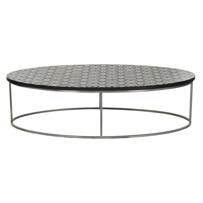Mesa de Centro Home ESPRIT Negro Marfil 150 x 80 x 40 cm 1 Mesa de Centro Home ESPRIT Negro Marfil 150 x 80 x 40 cm 1