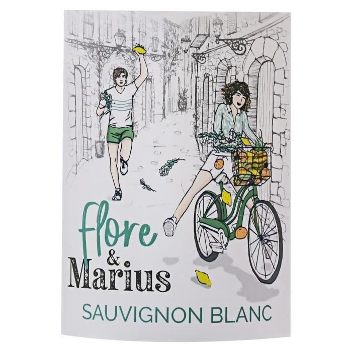 Flore & Marius 2023 IGP Atlantique Sauvignon - Vino blanco de Burdeos 1