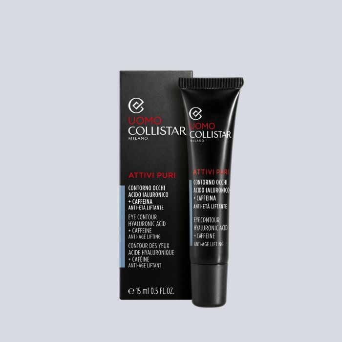 Collistar UOMO ATTIVI PURI Contorno Ojos Ácido Hialurónico y Cafeína para Hombre 15 ml 3