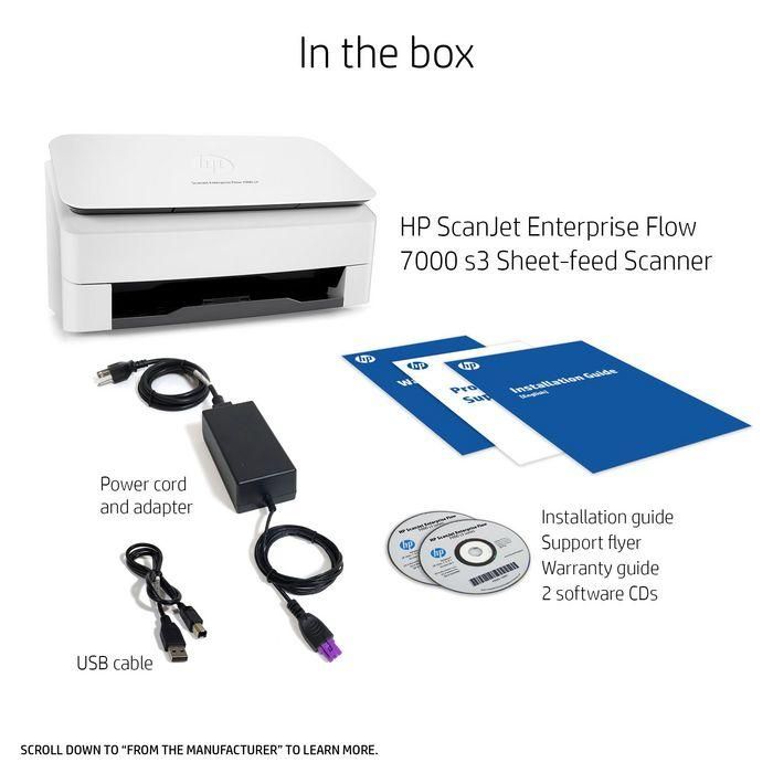Escáner HP ScanJet Enterprise Flow 7000 S3 75 ppm 14 Escáner HP ScanJet Enterprise Flow 7000 S3 75 ppm 14