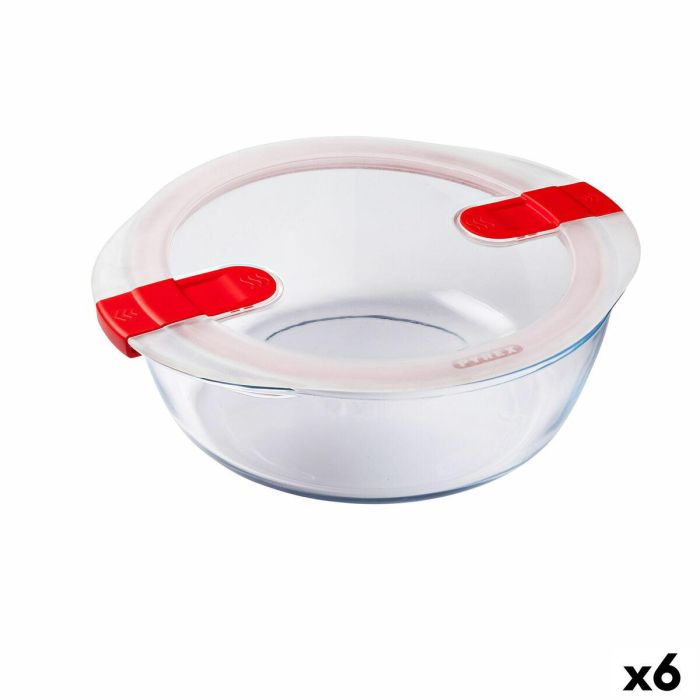 Fiambrera Hermética Pyrex Cook&heat 26 x 23 x 8 cm 2,3 L Rojo Vidrio (6 Unidades) 0 Fiambrera Hermética Pyrex Cook&heat 26 x 23 x 8 cm 2,3 L Rojo Vidrio (6 Unidades) 0