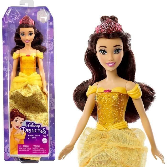 Mattel Muñeca Princesa Bella Disney Articulada 29cm