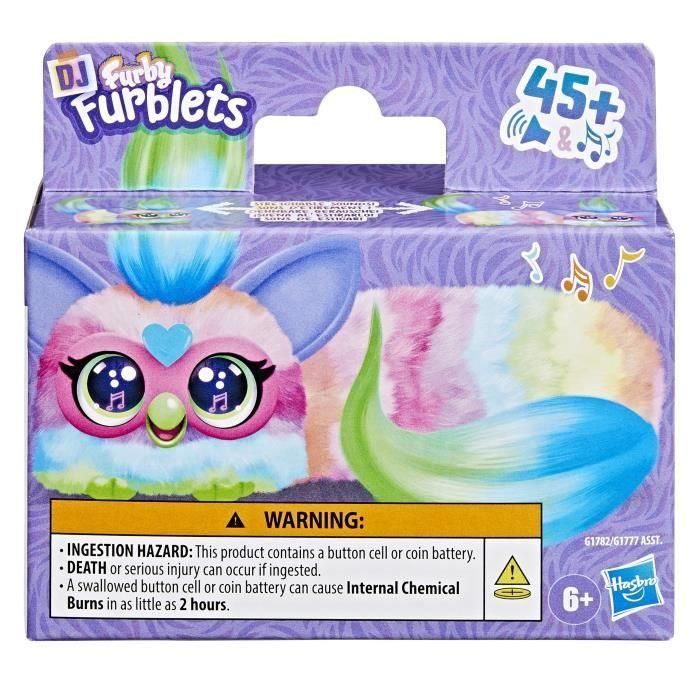 Hasbro HASG17825X0 Furby DJ Furblets Can-Dee-Swirl, minipeluche electrónico, juguete infantil con 45 sonidos y música, 6+ años 3