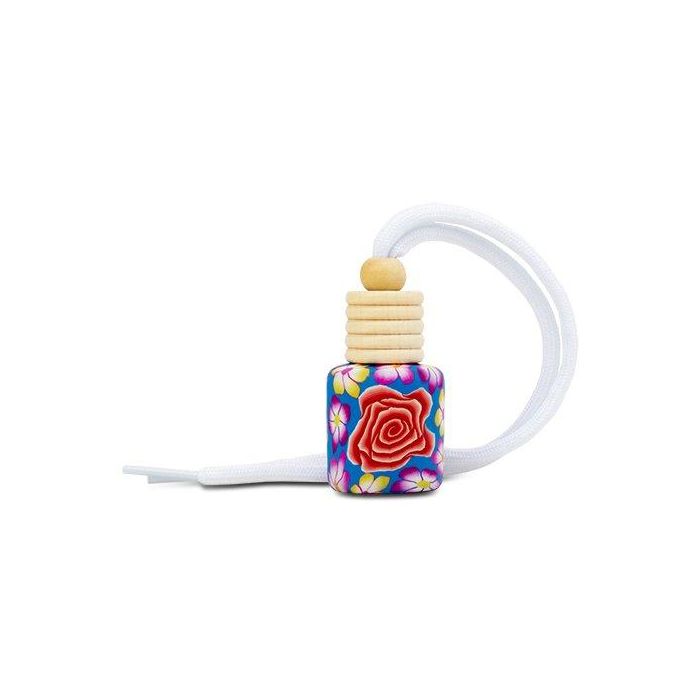 Abc PER80213 Perfumador Flower Aroma Cereza, Botella Cerámica 8ml, Diseño Floral, Larga Duración hasta 45 Días 1