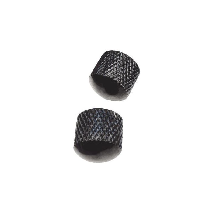 Set Botonera Metálica Fender Style (2 Unidades) - Negro