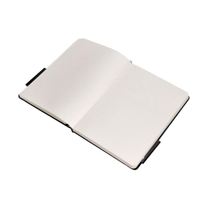 Cuaderno Con Gomilla Antartik Notes Tapa Dura A4 Hojas Puntos Negro 100 Hojas 80 gr Fsc 8