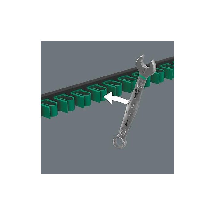 Wera 05020234001 Juego llaves combinadas Joker 2 8, 10, 13, 17, 19 mm con soporte magnético de acero inoxidable 3