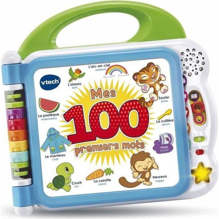 VTech Mi Primer Libro Ilustrado Bilingüe Interactivo con 100 Palabras para Bebés 1.5-4 Años 0 VTech Mi Primer Libro Ilustrado Bilingüe Interactivo con 100 Palabras para Bebés 1.5-4 Años 0