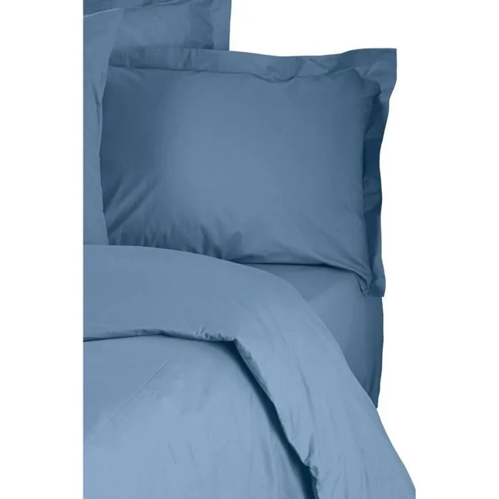 Juego de Cama Funda Nórdica 220x240 cm y 2 Fundas Almohada 60x60 cm 100% Algodón Reforzado Azul 3