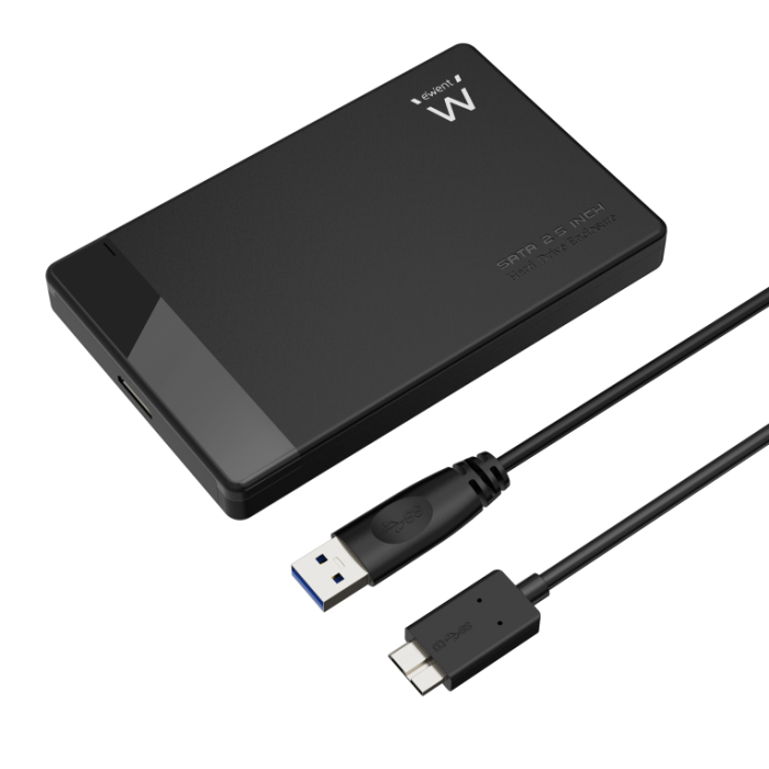 Ewent Carcasa Disco Duro Ew7049 2.5 Pulgadas USB 3.2 Gen1 Sin Tornillos para HDD/SSD SATA Ewent Carcasa Disco Duro Ew7049 2.5 Pulgadas USB 3.2 Gen1 Sin Tornillos para HDD/SSD SATA