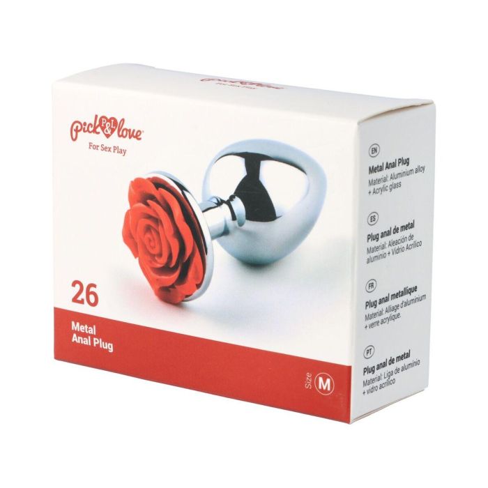 Plug Anal Pick&Love Nº 26 Plateado (8,3 cm) 3