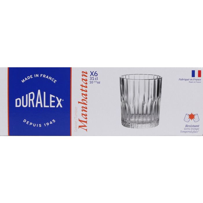 Duralex Set de 6 Vasos Manhattan 31 cl Transparente (8 Cajas) 1