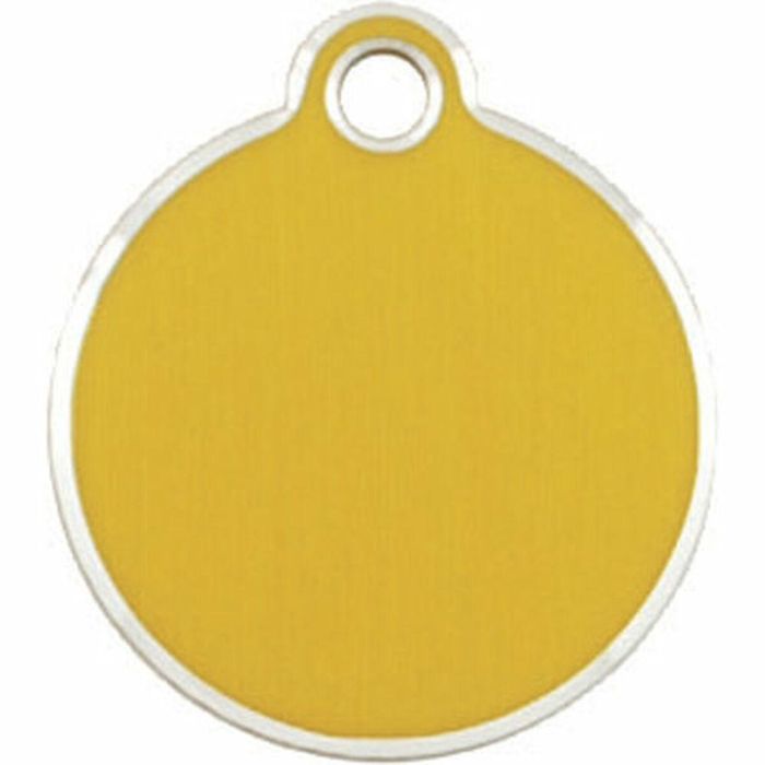 Placa identificativa para collar Imarc Circle Amarillo Dorado 1 Placa identificativa para collar Imarc Circle Amarillo Dorado 1