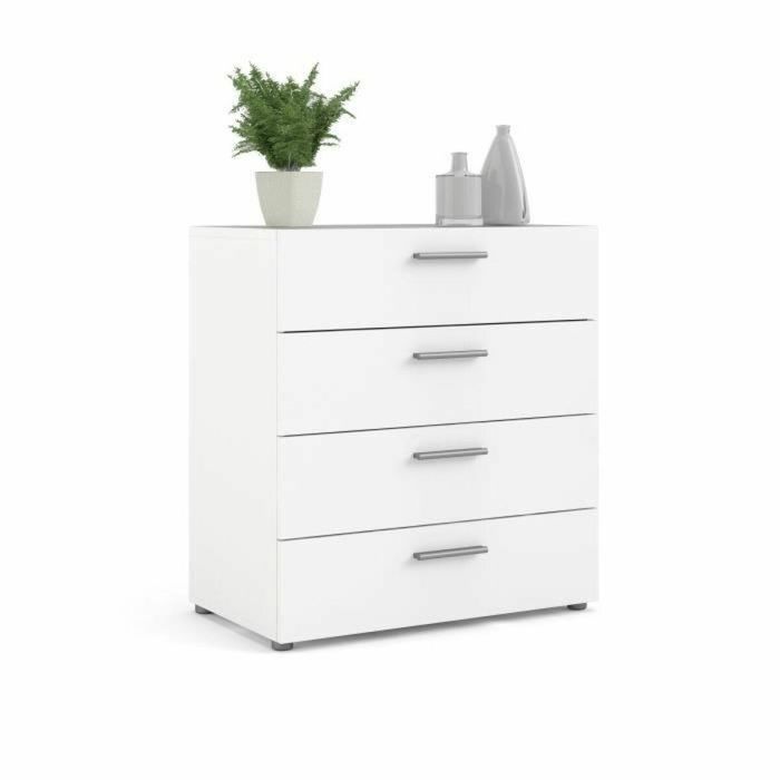 Cofre de 4 cajones TYHJA - Blanco - L 70 x P 40 x H 75 cm 1