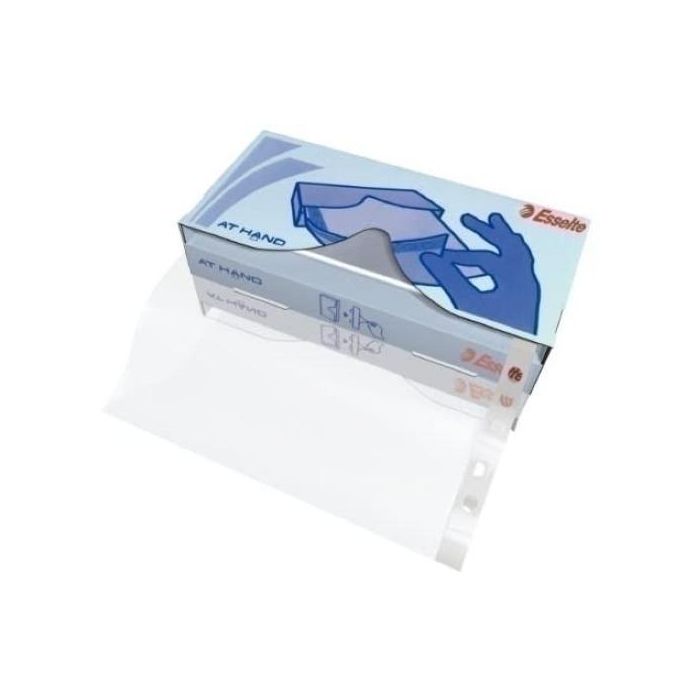 Esselte Funda multitaladro Piel Naranja DIN A4 Polipropileno 40 mc 11 Taladros con Refuerzo Caja 50 Unidades