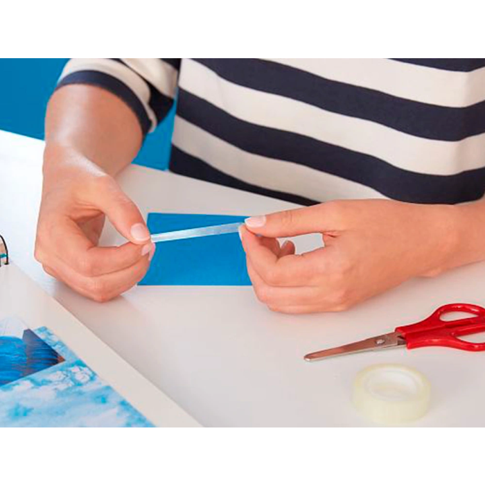 Q-connect Cinta Adhesiva Invisible 7,5 mt x 19 mm con Portarrollo en Blister 7