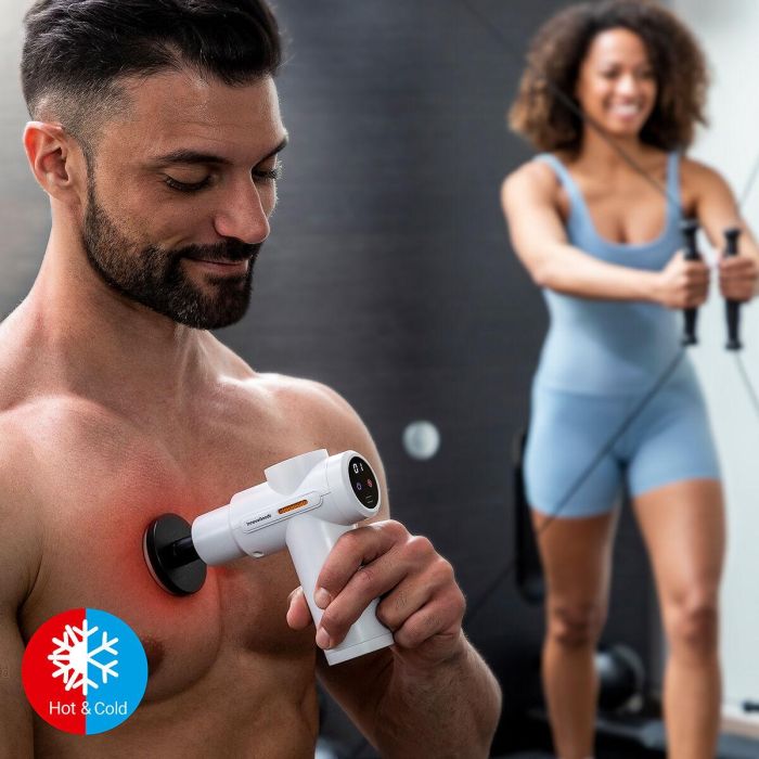 Pistola de Masaje Muscular con Frío y Calor Hokgun InnovaGoods Pistola de Masaje Muscular con Frío y Calor Hokgun InnovaGoods