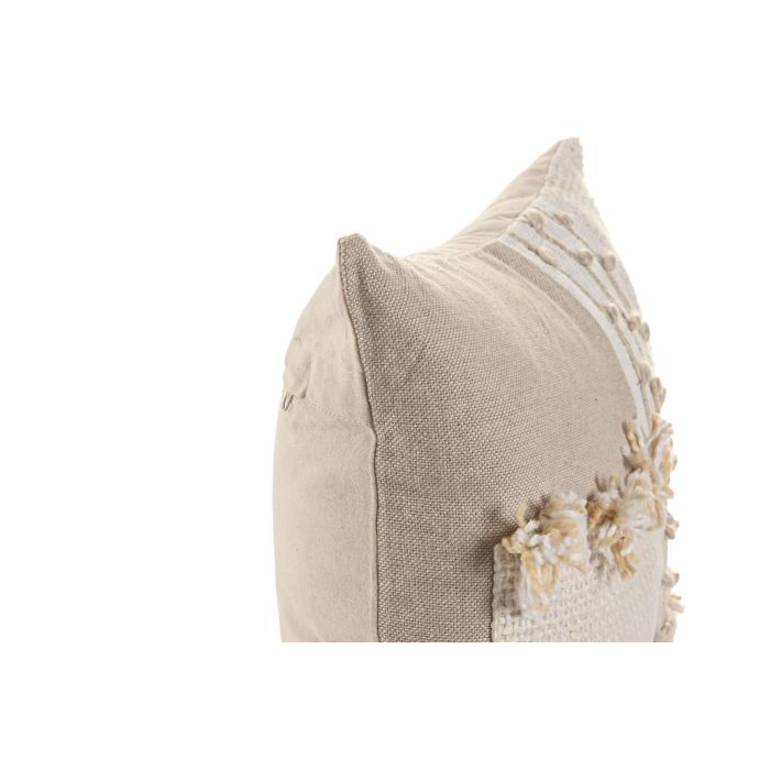 Cojin Boho DKD Home Decor Beige 45 x 45 cm (2 Unidades) 1