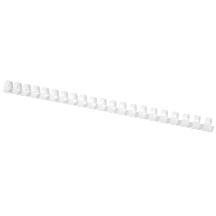 Canutillo Q-Connect Redondo 16 mm Plastico Blanco Capacidad 145 Hojas Caja De 50 Unidades 1