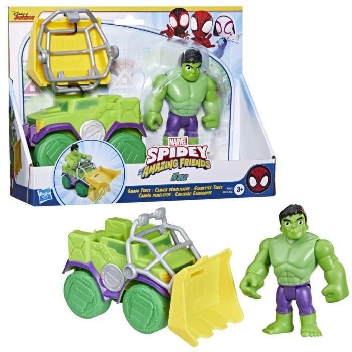 Spidey Set Figura Y Camión Demoledor Hulk F7457 Marvel