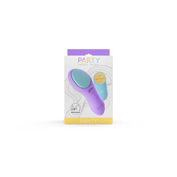 Vibrador para Parejas Party Color Toys Lila 7 Vibrador para Parejas Party Color Toys Lila 7