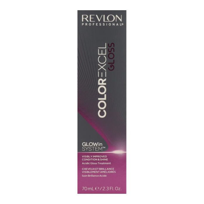 Revlon 8.342 Color Excel Gloss Rubio Claro Marrón Irisado - Tono Broncita Sin Amoníaco pH Ácido 70ml